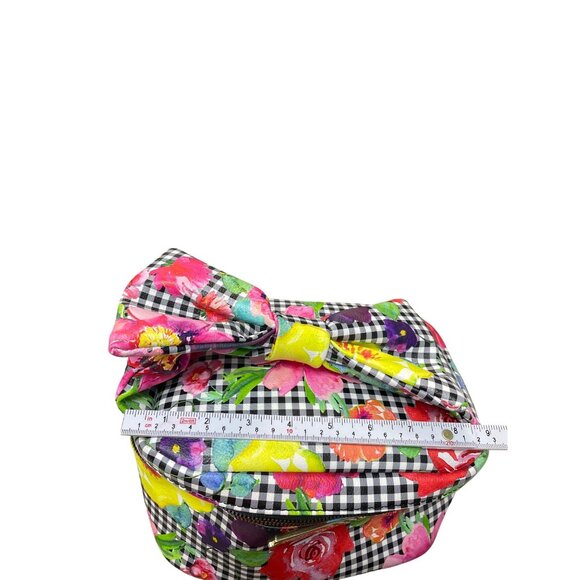 Betsey Johnson Wms floral cosmetic carrier bow Handbag SKU 9523 - Picture 10 of 14